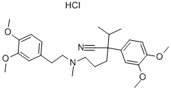 alpha-(3-((2-(3,4-Dimethoxyphenyl)ethyl)methylamino)propyl)-3,4-dimethoxy-alpha-(1-methylethyl)-benzeneacetonitrile hydrochloride(152-11-4)